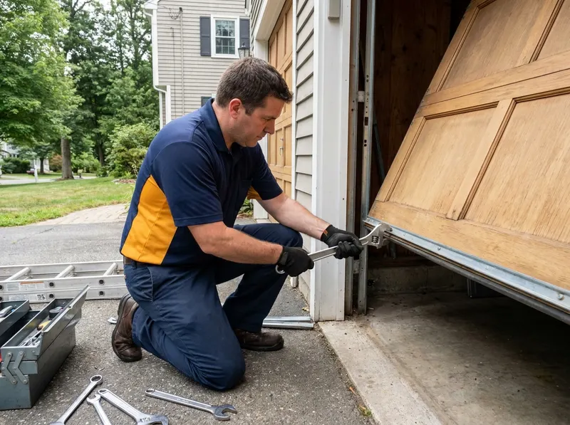 Off-Track Garage Door Repair in Amherst, MA